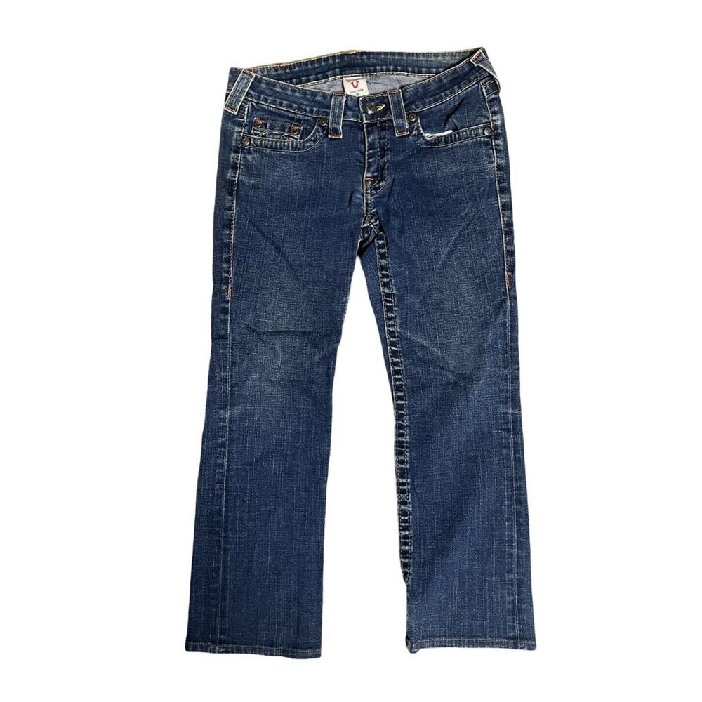 True Religion Bootcut Blue Denim Johnny Jeans Size 29‎ x 26 Blue Womens L… - Picture 3 of 11